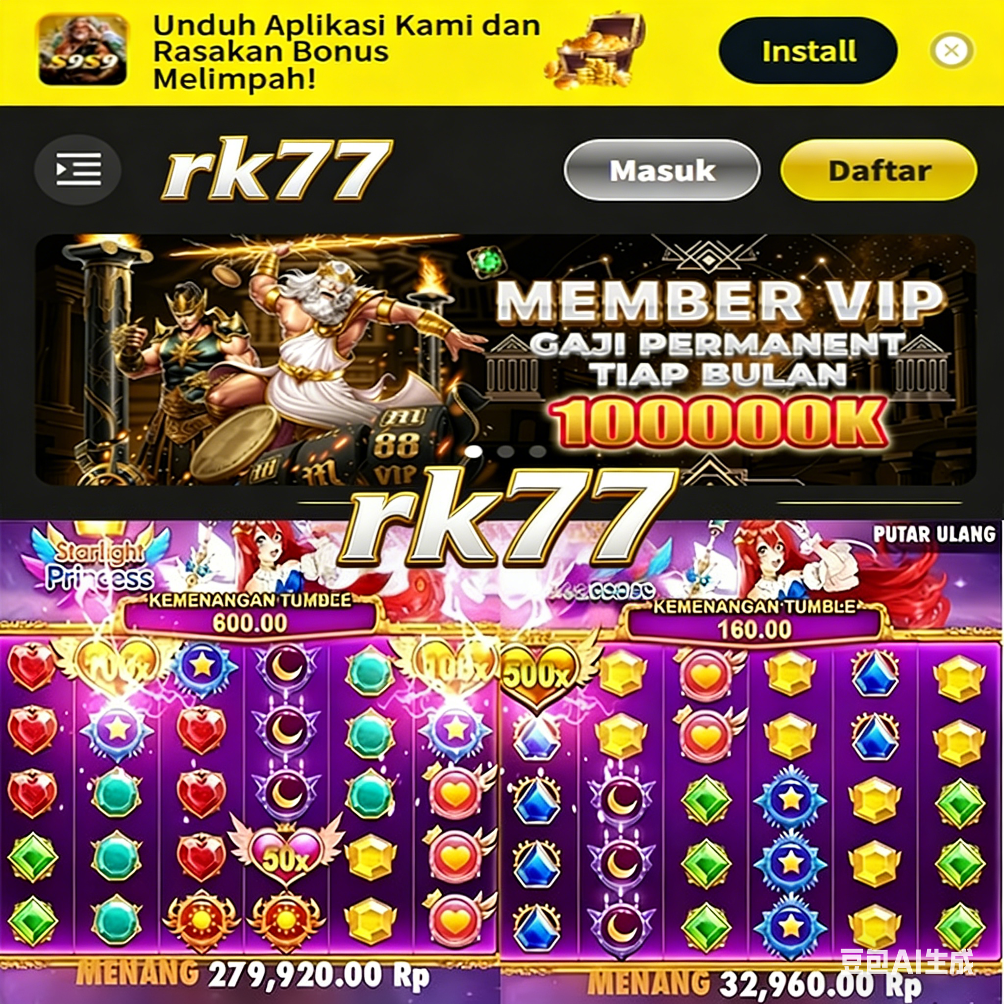 RK77 - Pilihan Game PG Soft untuk Penggemar Slot Online